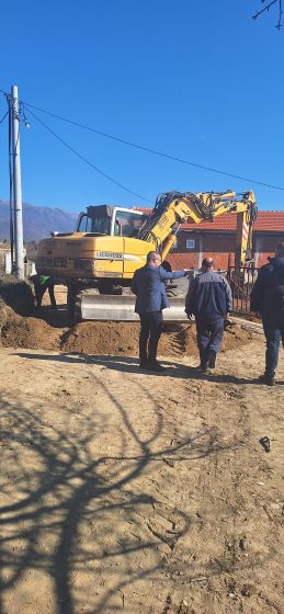 Изградба на централната улица во село Николиќ